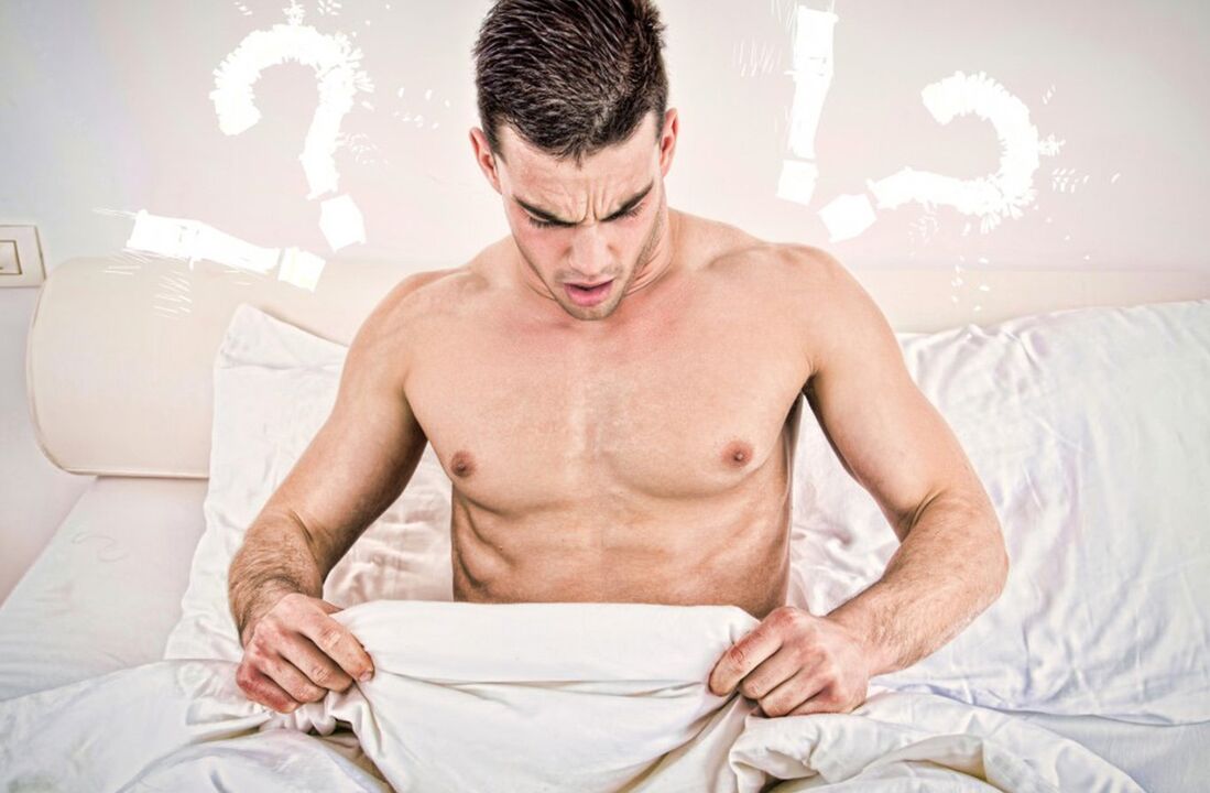 A man is dissatisfied with the size of his penis